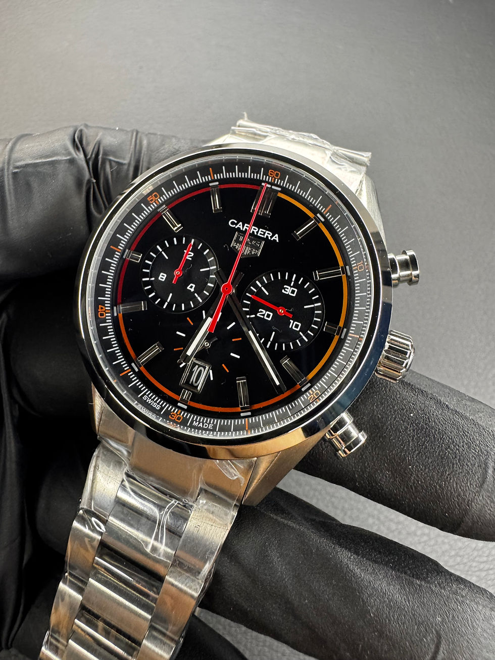 Thumbnail: Tag Heuer Carrera Aço 43mm, Mostrador Preto