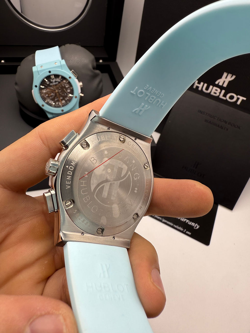 Thumbnail: Hublot Classic Fusion Aço Magic Blue Chrono 45mm Aço/OxBlue i