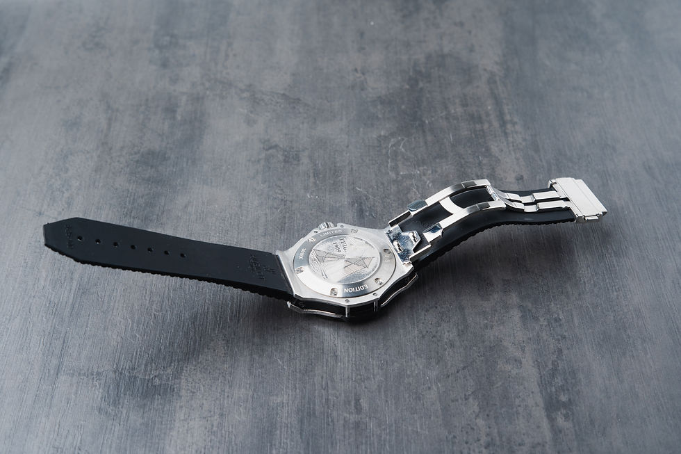 Thumbnail: Hublot Big Bang 44mm Aço Mostrador Preto Bezel Preto