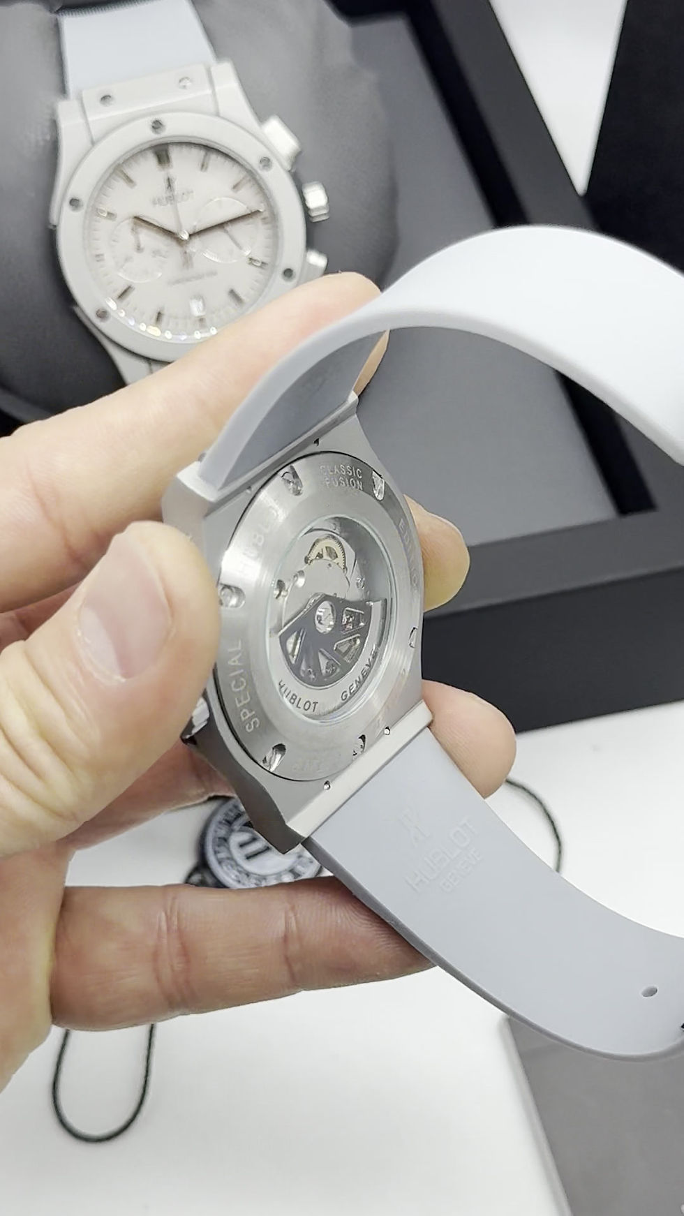 Thumbnail: Hublot Classic Fusion 45mm Aço/OxSilver, Mostrador Cinza