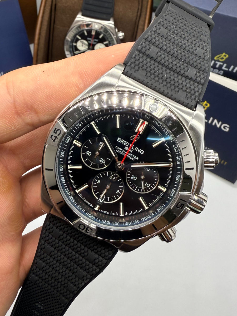 Breitling Super Chronomat Aço 44mm Pulseira Borracha
