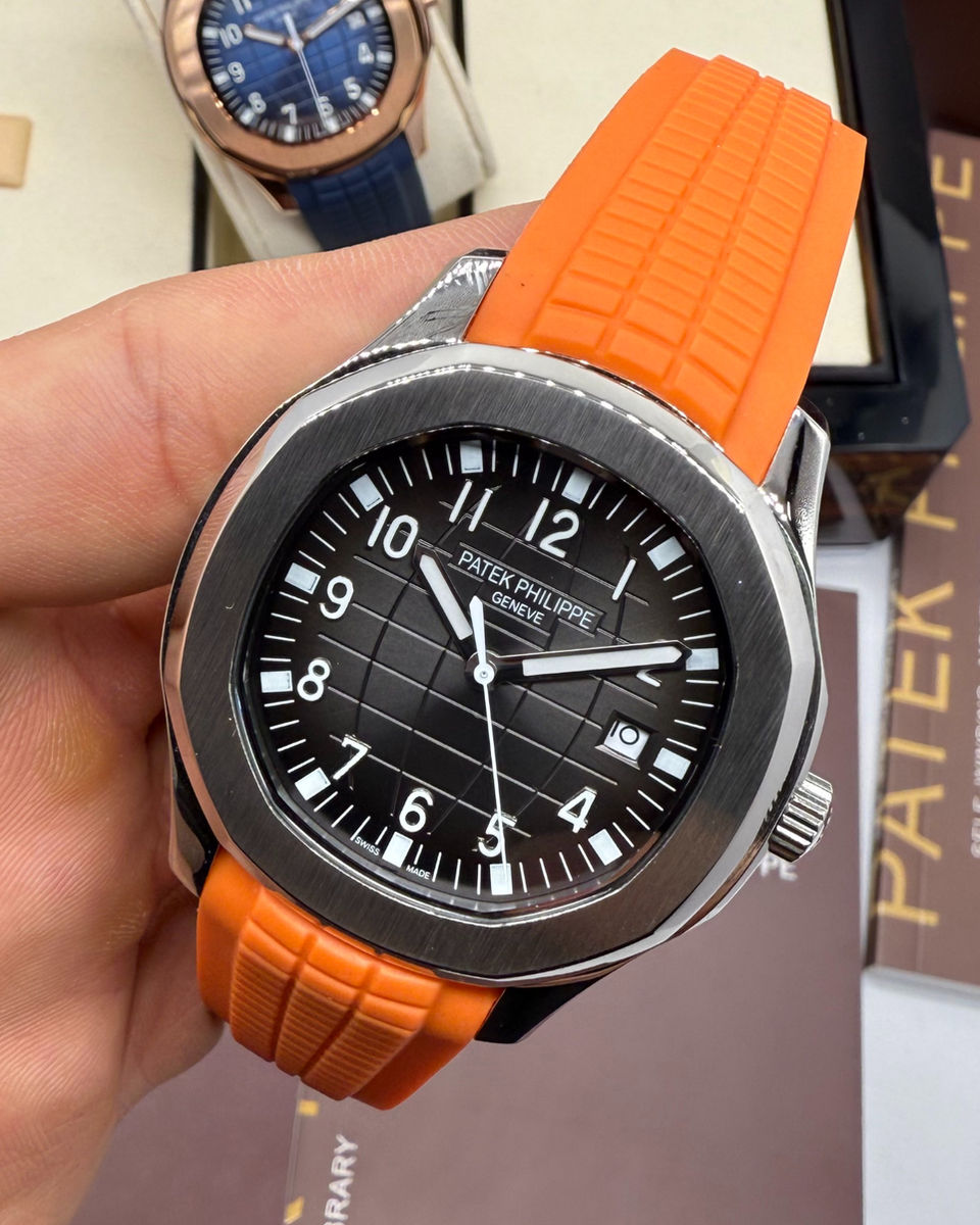 Patek Philippe Patek Philippe Aquanaut 41mm Aço Mostrador Cinza