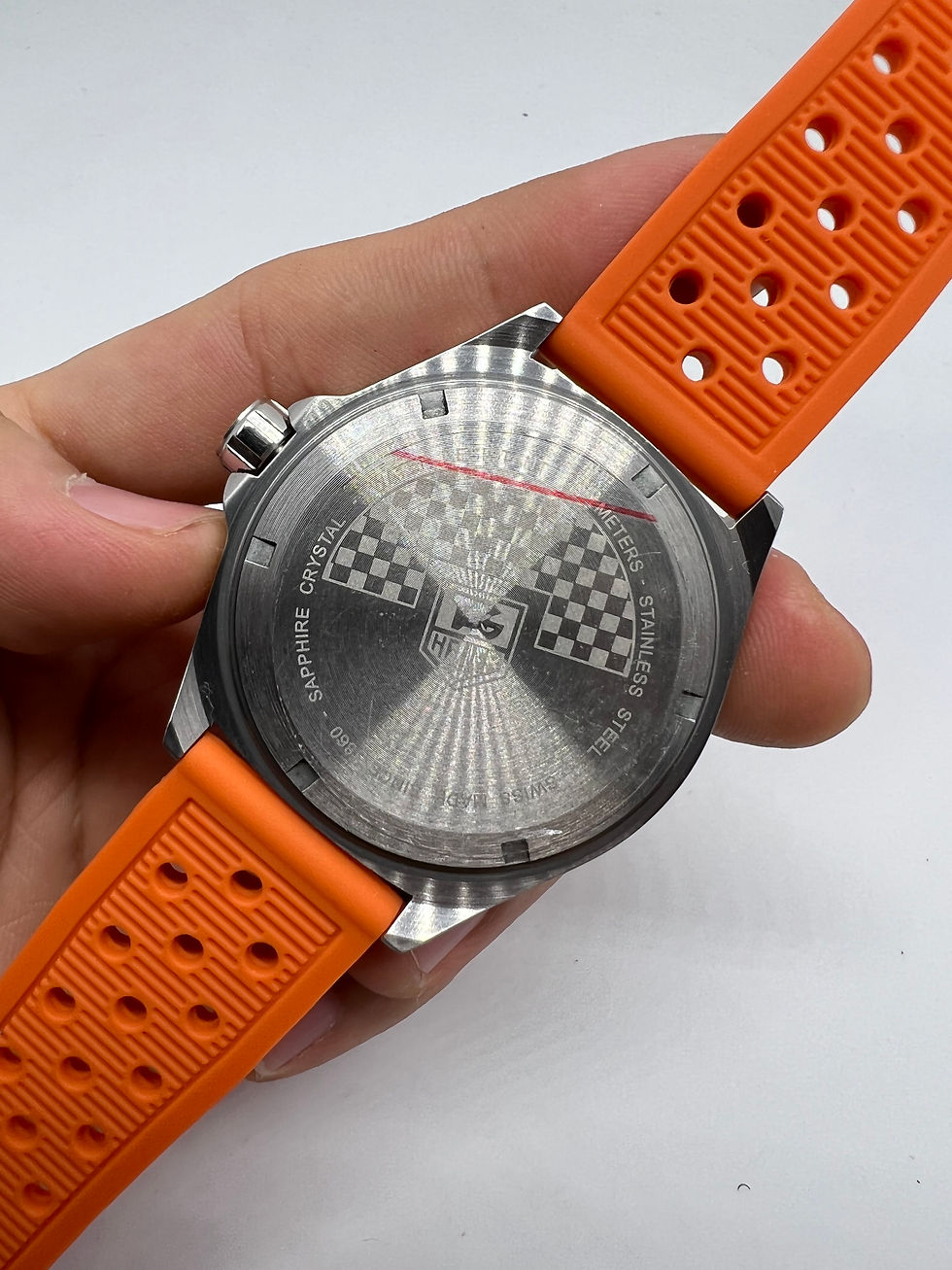 Thumbnail: Tag Heuer F1 43mm Aço Mostrador Laranja Luneta Preta
