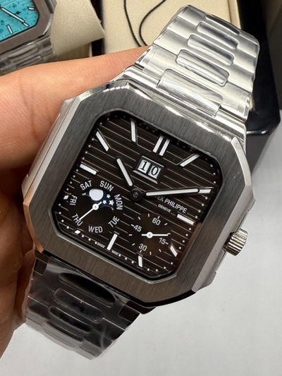 Patek Philippe Cubitus Fases da Lua 42mm, Mostrador Marrom