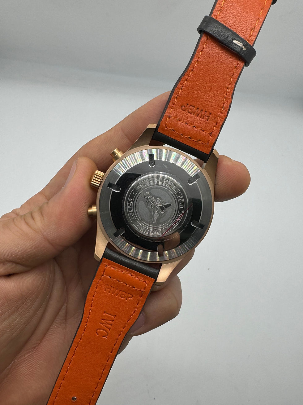 Miniatura: IWC Aviador Cronógrafo TOP GUN 41mm Aço/Rose