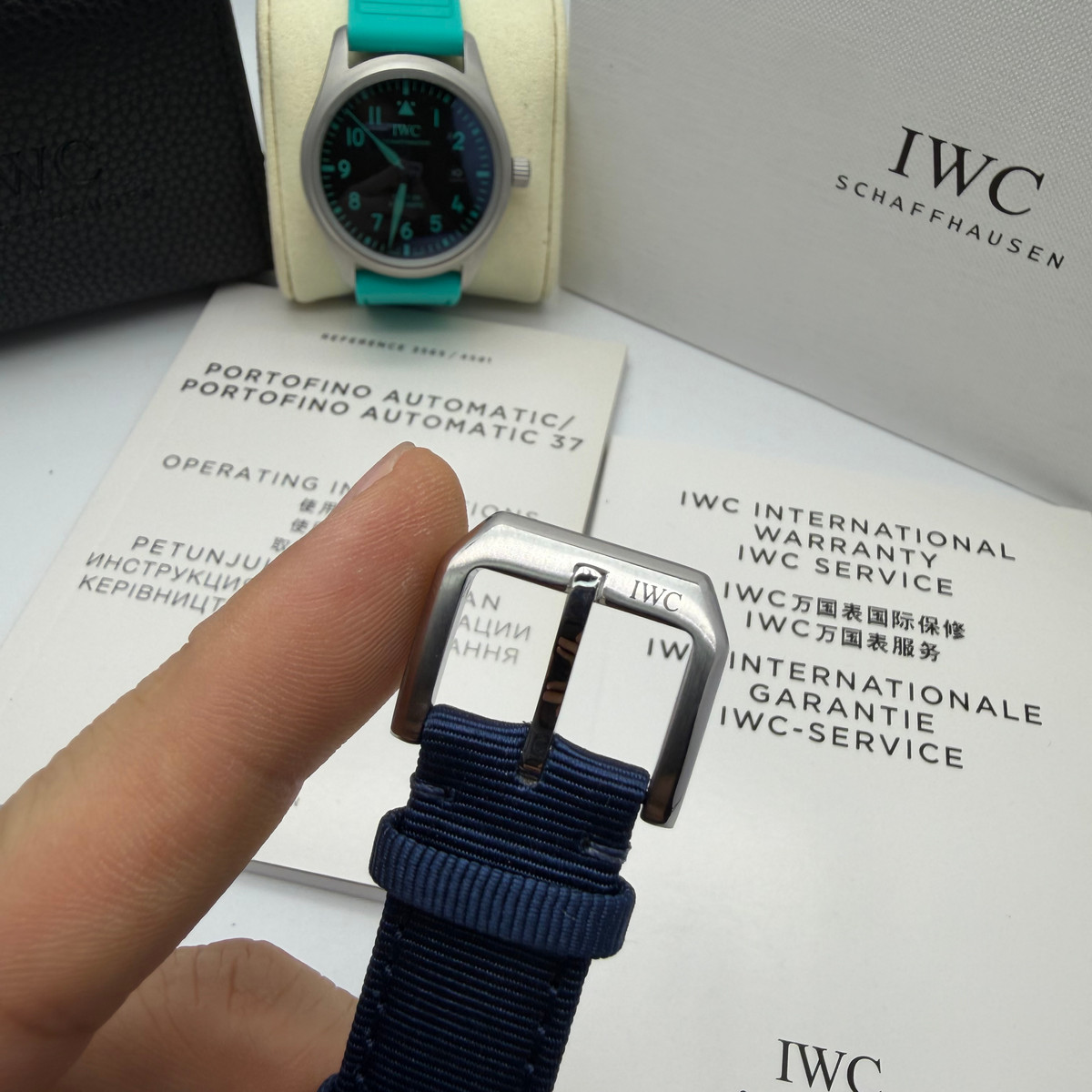 IWC Pilot 40mm Automatic - Mostrador Azul - Pulseira Nylon