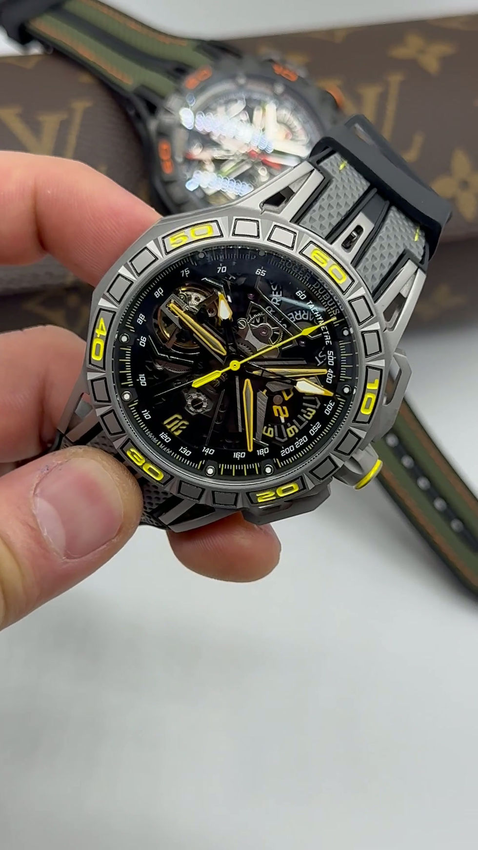 Miniatura: Roger Dubuis Excalibur Spider Flyback Chronograph 45mm - Aço