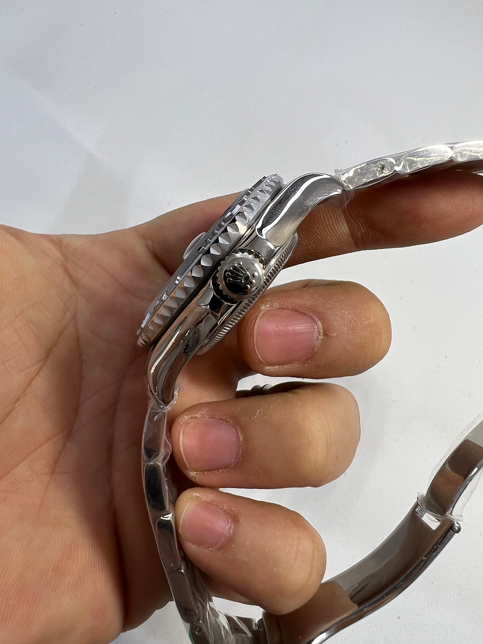 Miniatura: Rolex Yacth-Master 40mm Aço Mostrador Azul Luneta Prata Pulseira Oyster