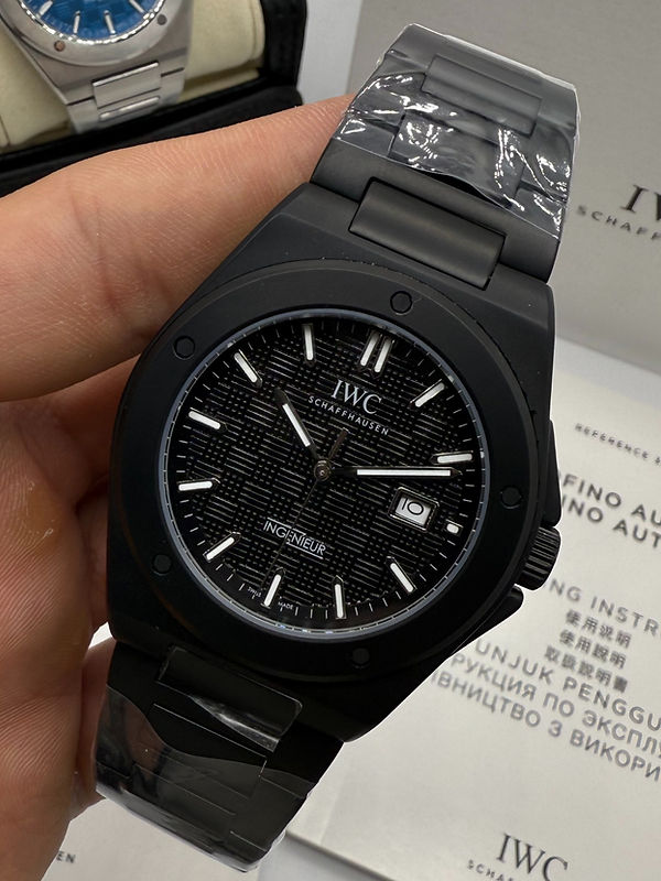 IWC Ingenieur Automático 40mm Aço OxBlack