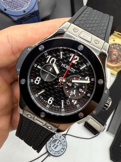 Hublot Big Bang 20th Anniversary King Aço 43mm, Mostrador Preto