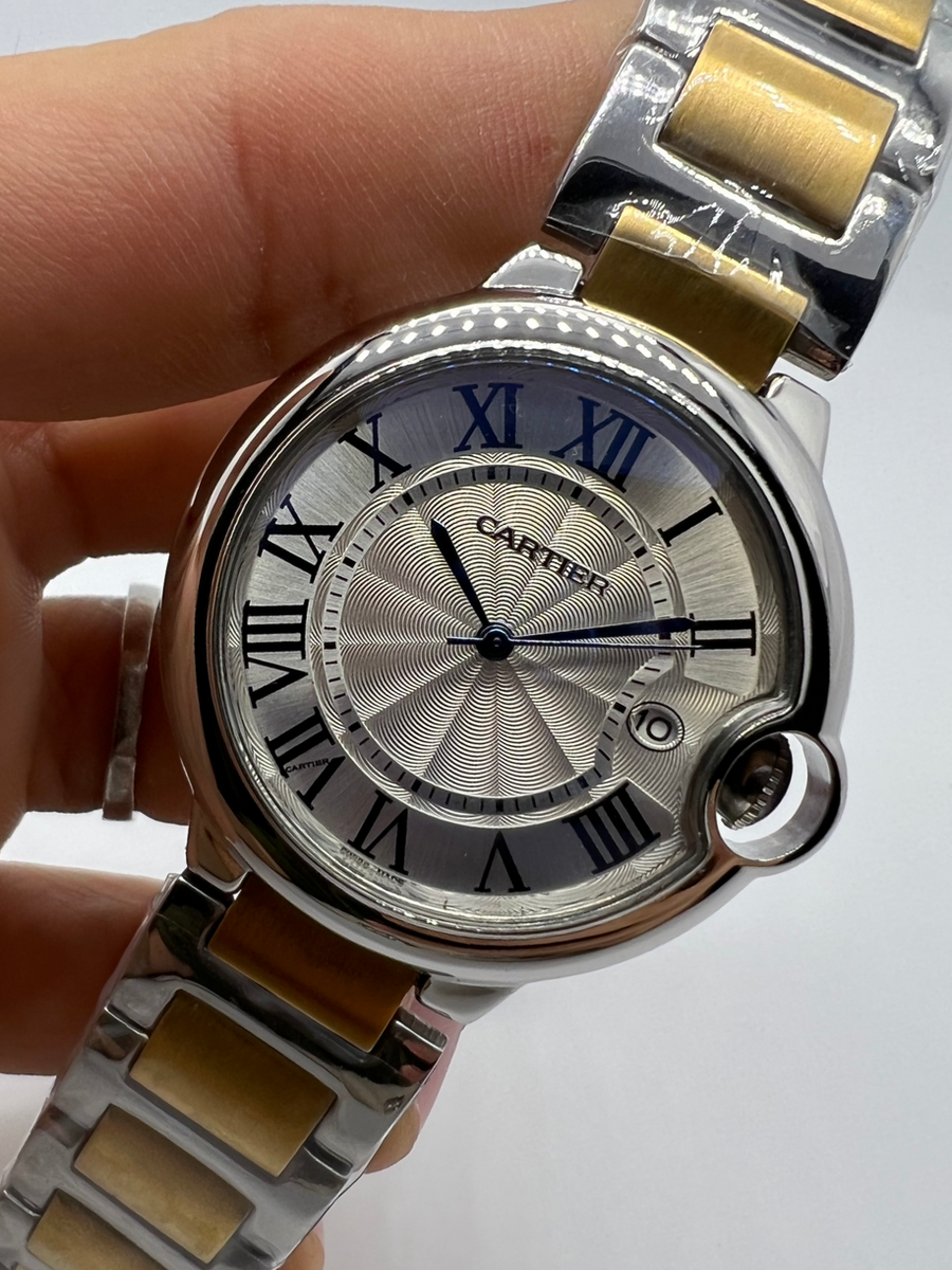 Ballon Bleu de Cartier - Aço/Dourado - 36mm - Mostrador Tradicional