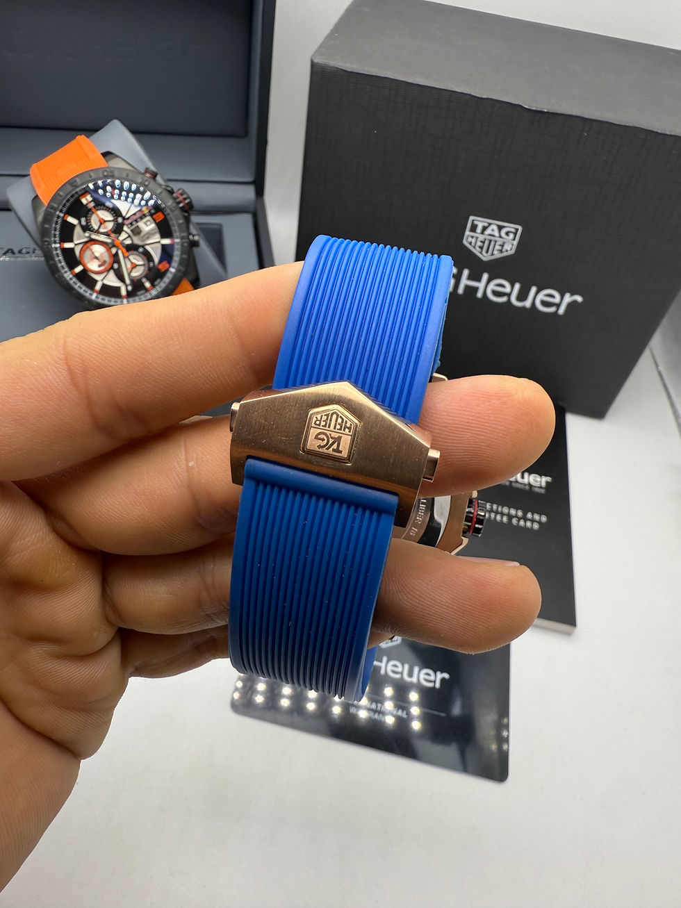 Miniatura: TAG Heuer Carrera RedBull Aço/Rose 43mm Mostrador Preto