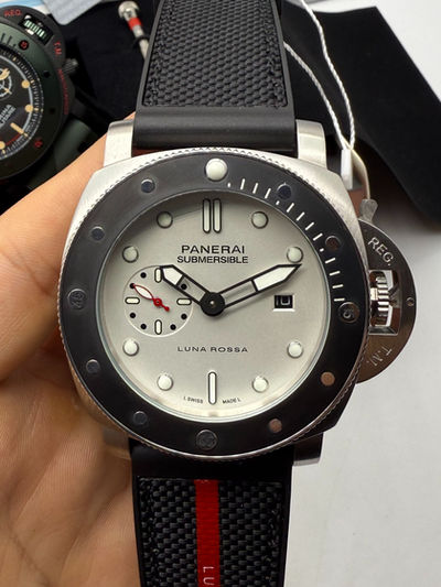Panerai Luminor Submersible 47mm Aço LUNA ROSSA, Puls. Nylon
