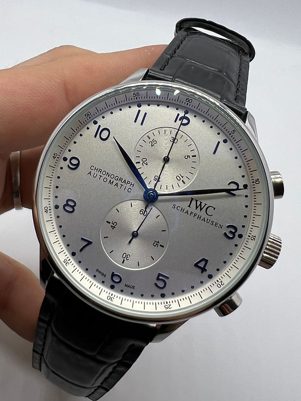 IWC PORTUGIESER CRONÓGRAFO - Aço 41mm - Mostrador Prata