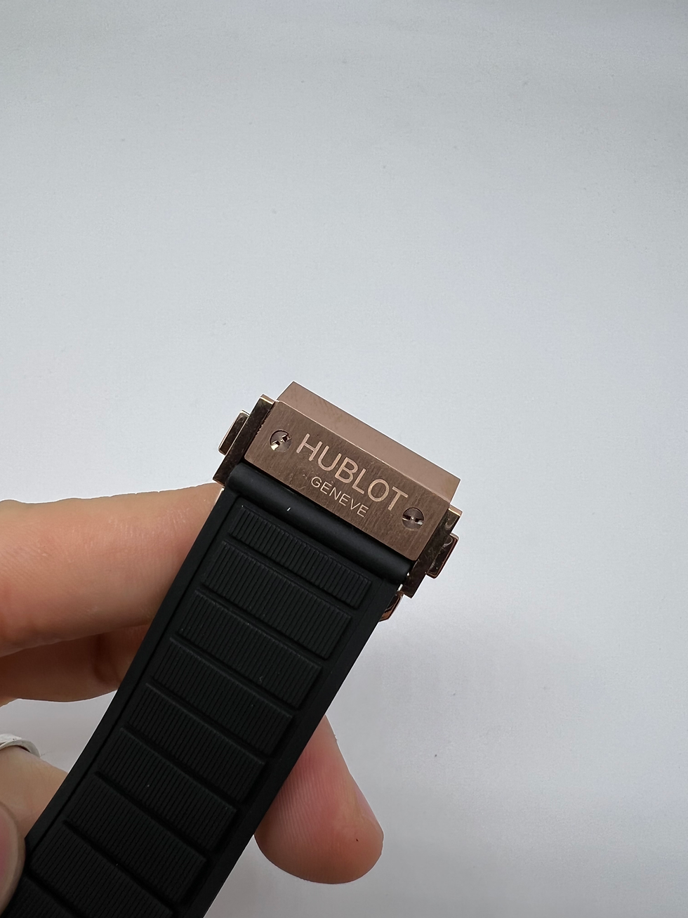 Miniatura: Hublot King Power 48mm - Rosè - Mostrador Preto - Puls. Borracha