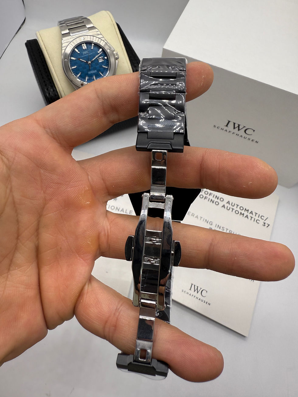 Miniatura: IWC Ingenieur Automático 40mm Aço OxBlack
