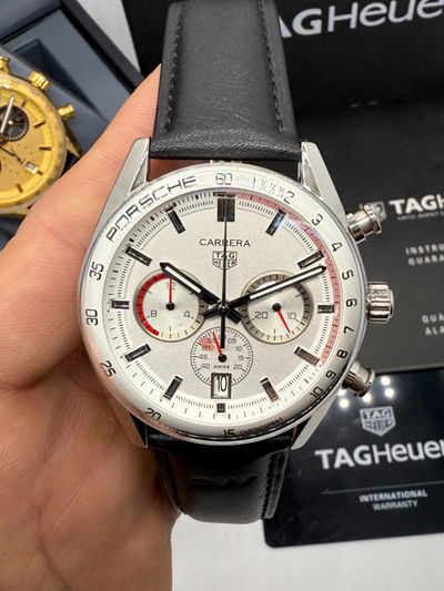 TAG Heuer Carrera Chronosprint x Porsche - Aço 42mm -
