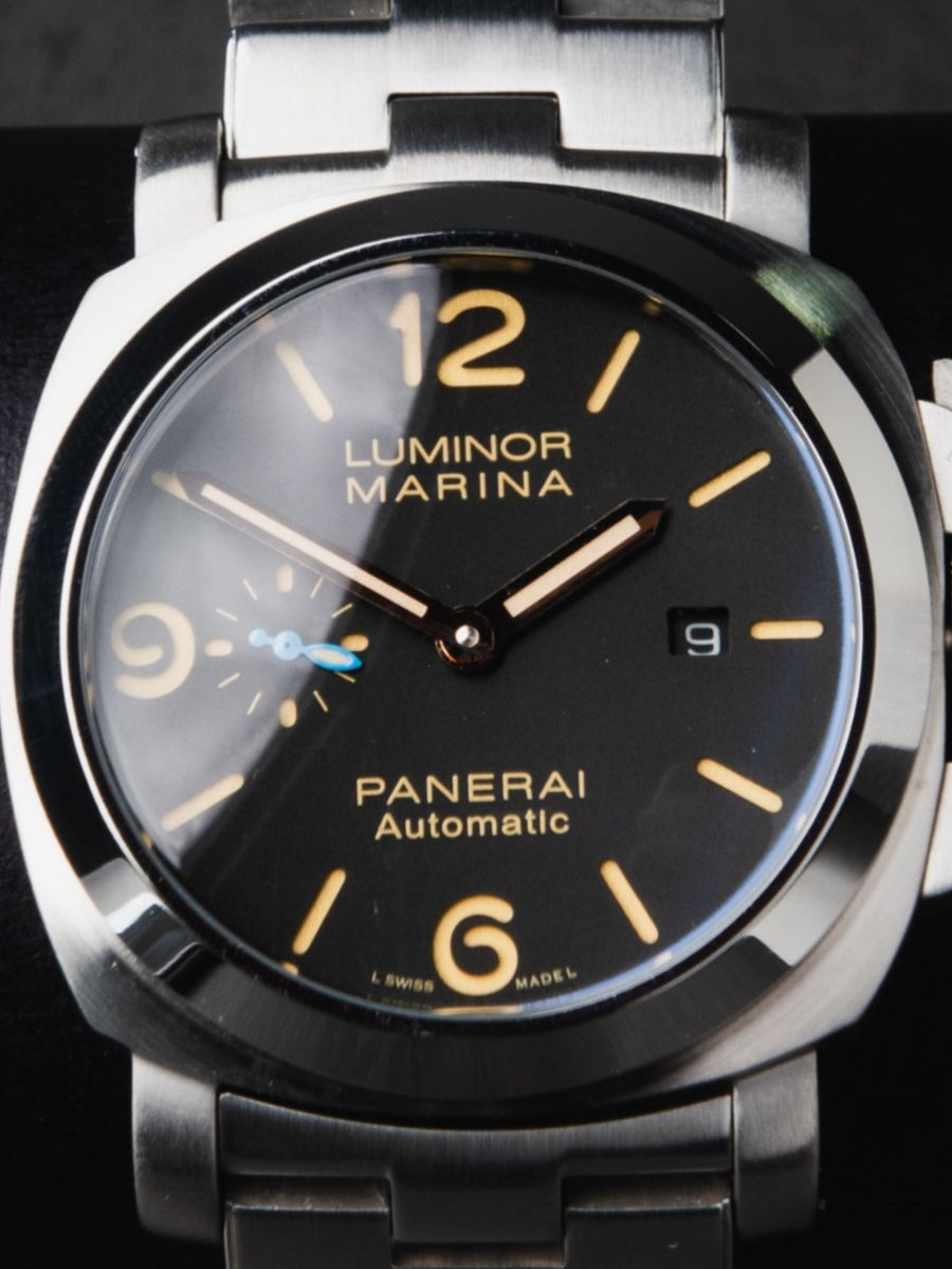 Panerai Luminor Marina 44mm, Aço, Mostrador Preto