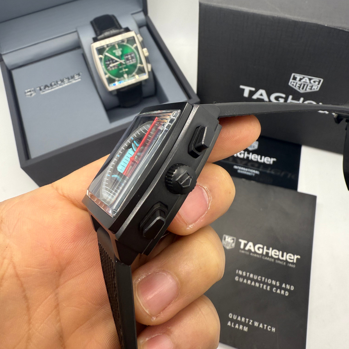TAG Heuer Monaco Split-Seconds Chronograph 44mm Aço/OxBlack