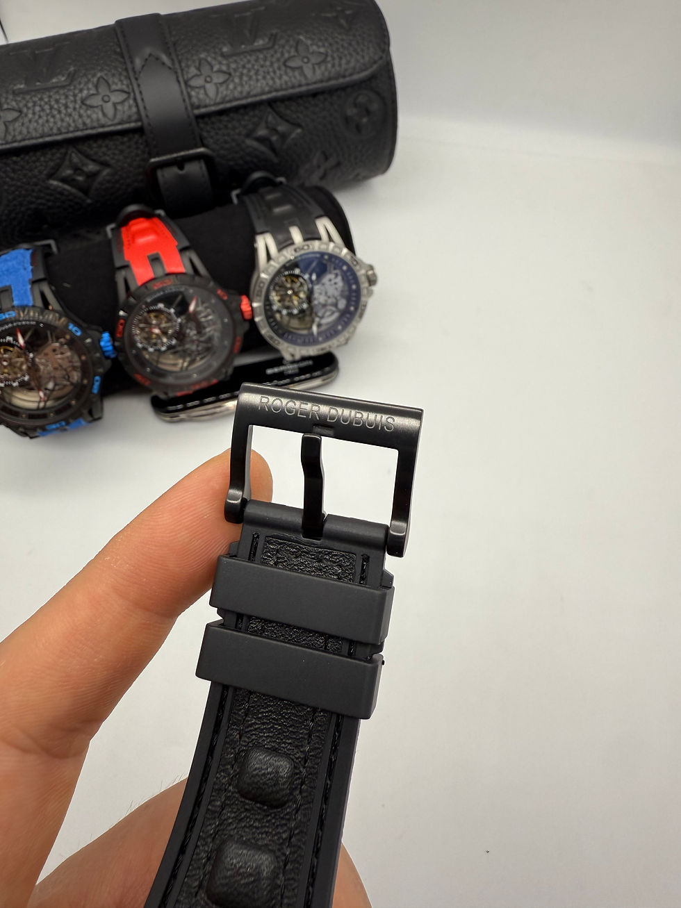 Miniatura: Roger Dubuis Spider Excalibur Monobalancim 45mm Aço/OxBlack