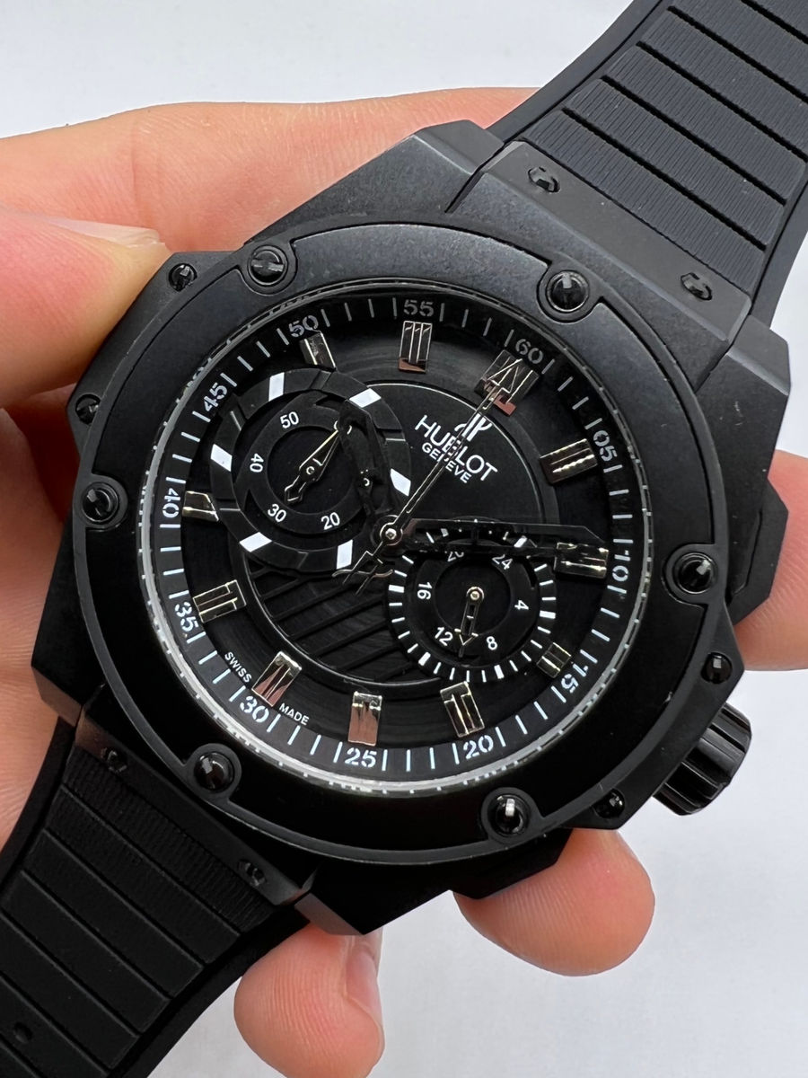 Hublot King Power 48mm - All Black - Puls. Borracha