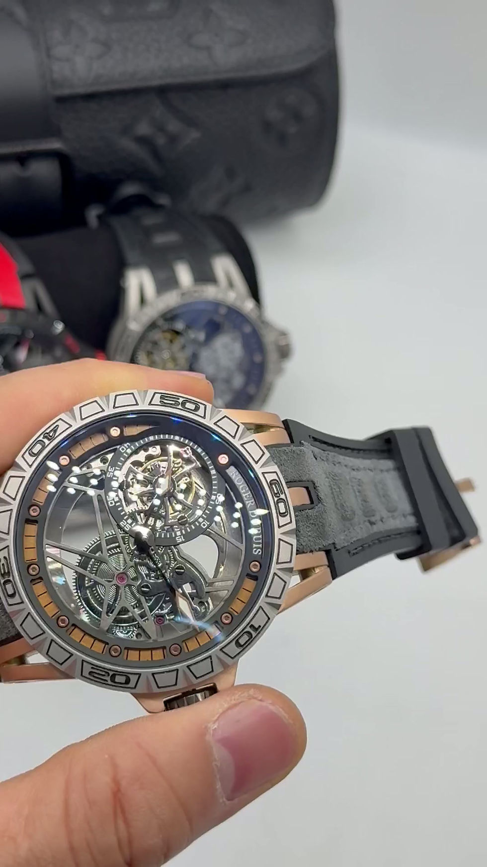 Miniatura: Roger Dubuis Spider Excalibur Monobalancim 45mm Aço