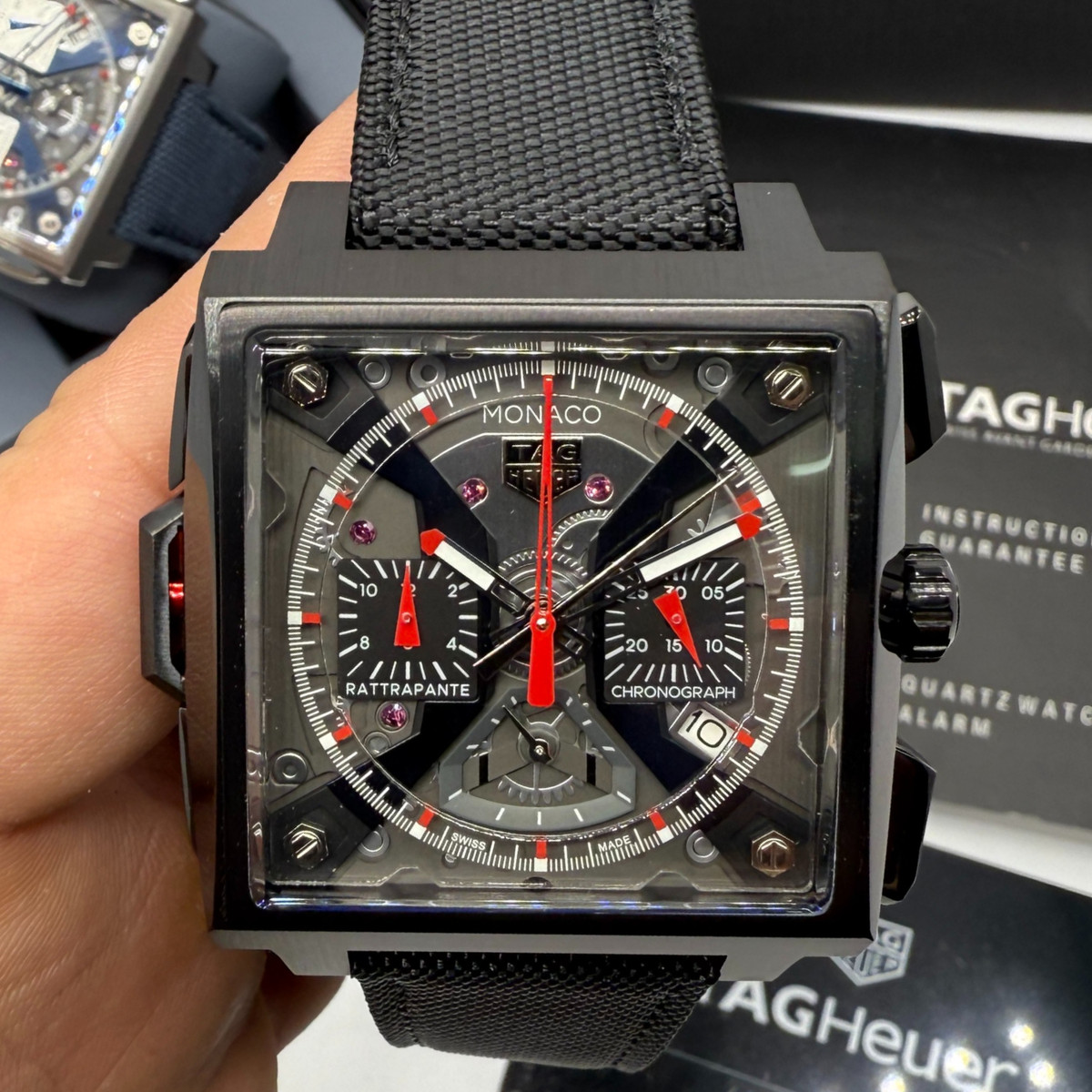 TAG Heuer Monaco Split-Seconds Chronograph 44mm, Mostrador Cinza