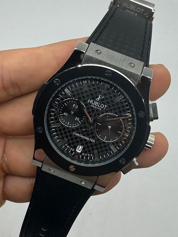 Hublot Vendome Classic Chrono 45mm, Aço Mostrador Preto Carbono