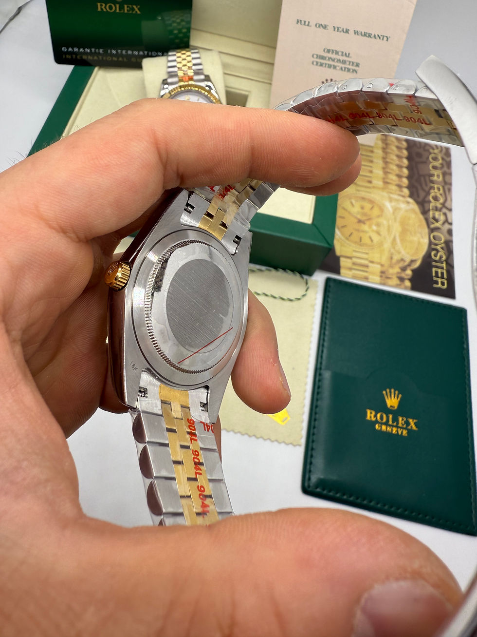 Miniatura: Rolex DateJust 41mm Wimbledon Aço/Dourado Mostrador Cinza Luneta Canelada