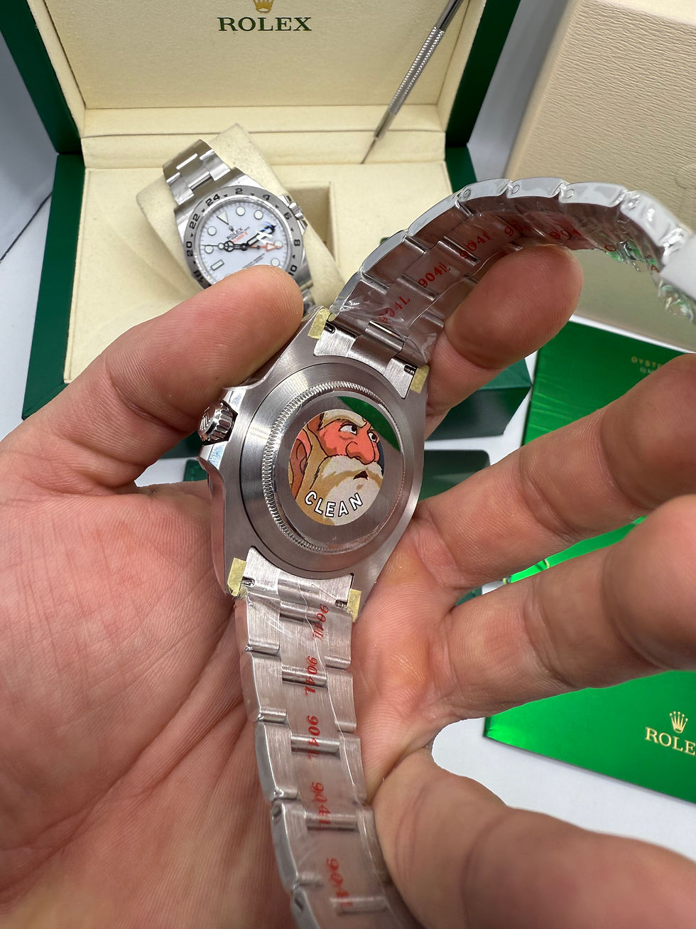 Thumbnail: Rolex Explorer II  Oyster, 42 mm, Oystersteel - Mostrador Preto - CLONE