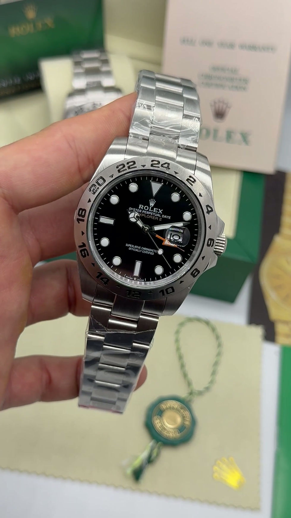 Miniatura: Rolex Explorer II 42mm Aço Mostrador Preto
