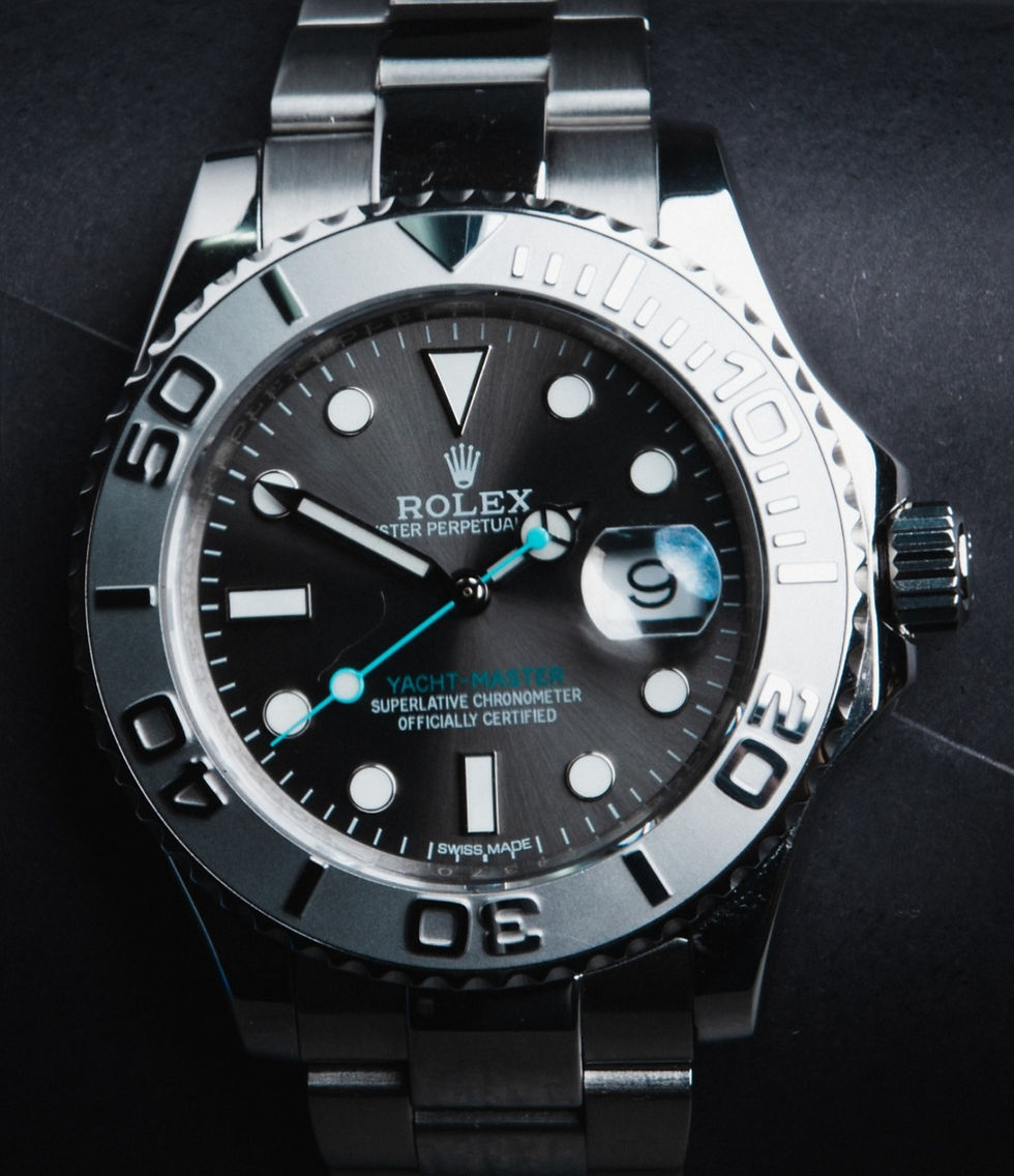 Rolex Yacth-Master 40mm Aço Mostrador Cinza Luneta Prata