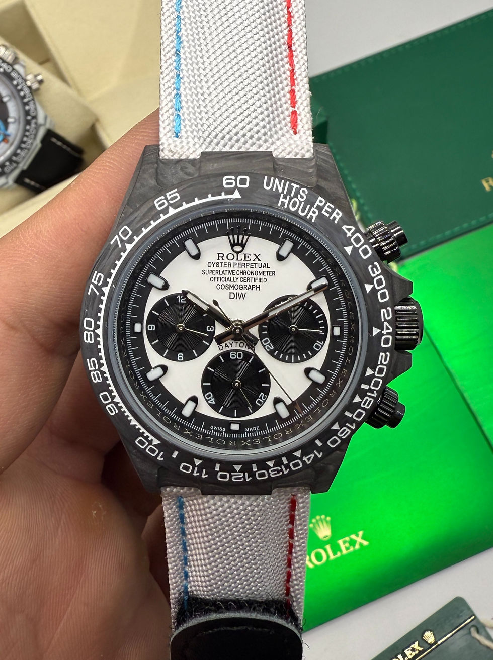 Rolex Daytona DIW Carbono 40mm, Pulseira Nylon/Couro
