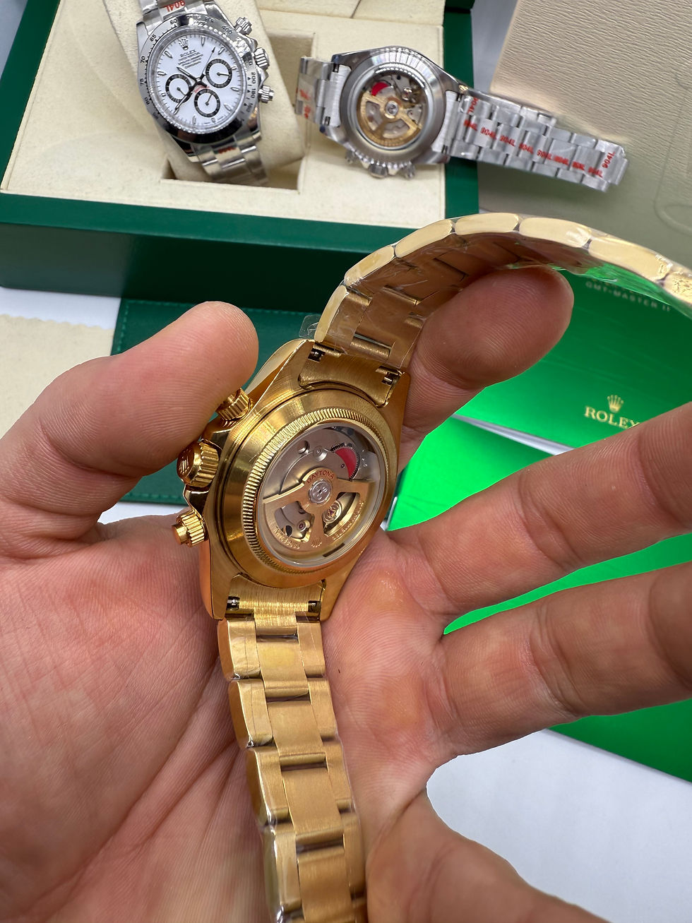 Thumbnail: Rolex Daytona 40mm Aço Dourado, Mostrador Dourado
