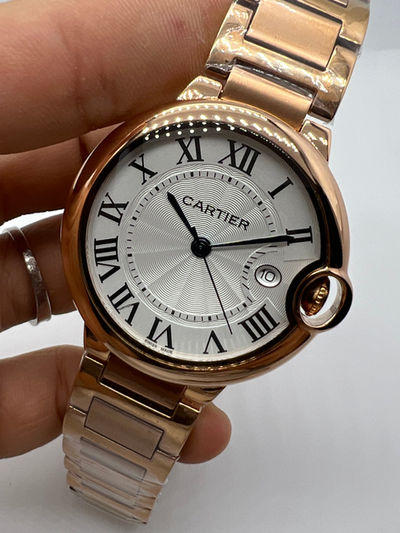 Ballon Bleu de Cartier - Aço/Rose - 36mm - Mostrador Tradicional