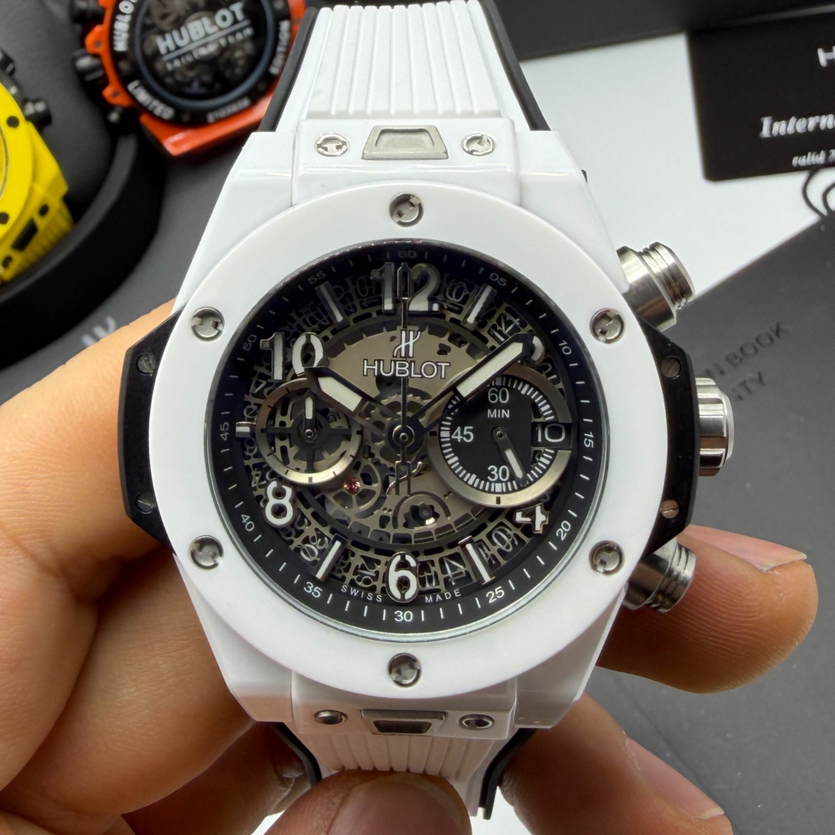 Hublot Big Bang 20th Anniversary King - White Cerâmica Tungsténio 43mm