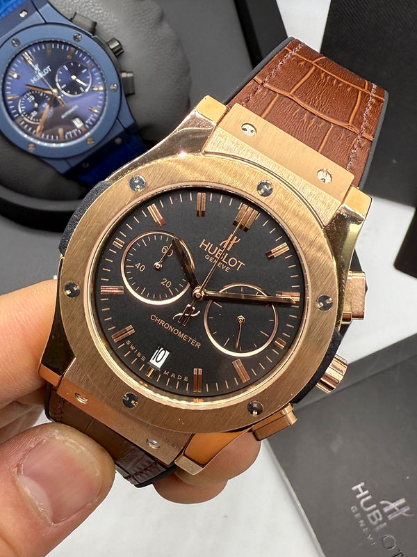 Hublot Vendome Classic Chrono 45mm Aço/Rosê Mostrador Preto