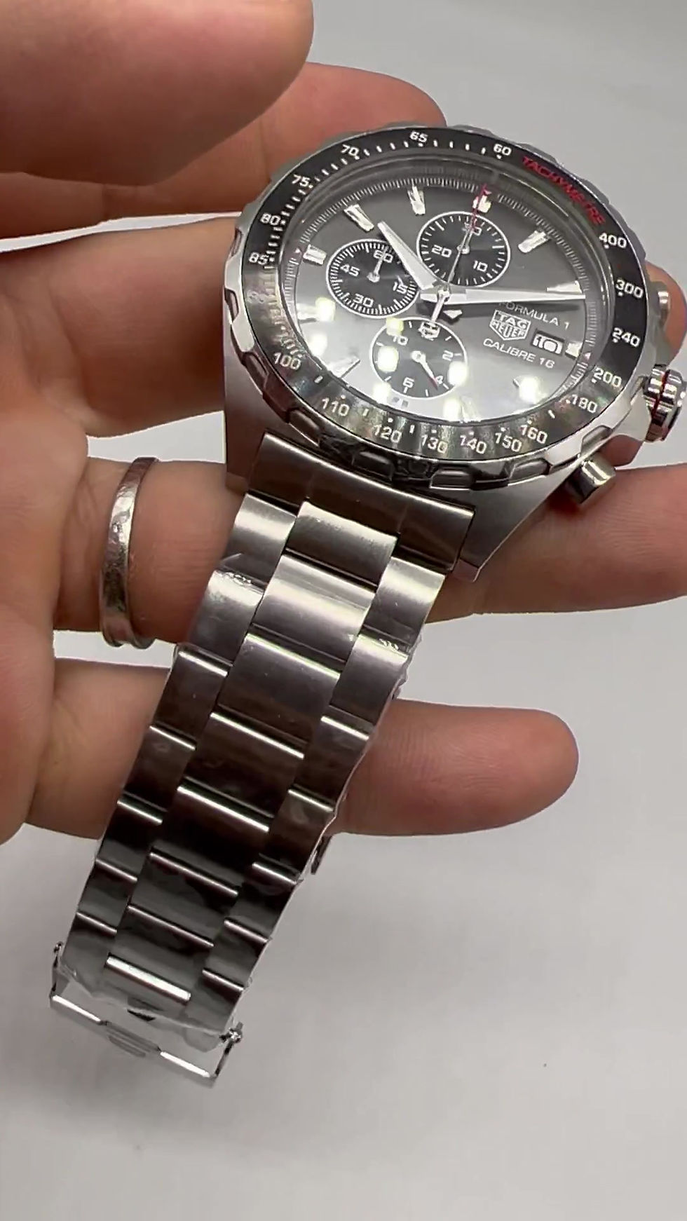 Miniatura: TAG Heuer Carrera Calibre 16, Chronograph Eletrônico, 44 mm, Aço