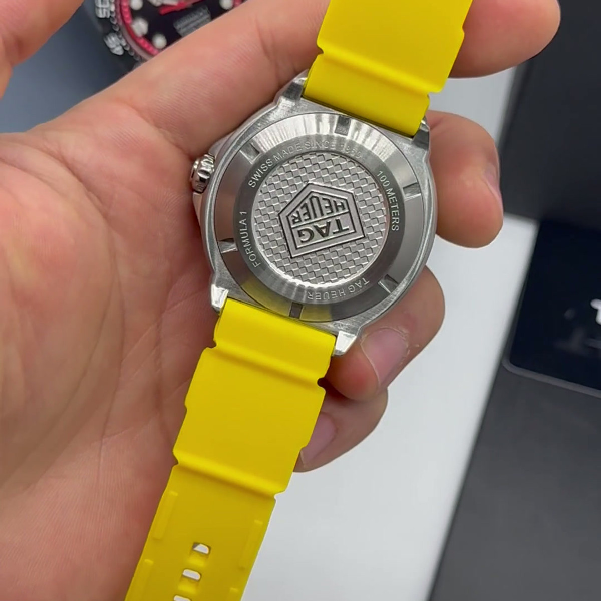 TAG Heuer F1 Solargraph 38mm Amarelo - Pulseira Borracha -