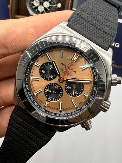 Breitling Super Chronomat Aço 44mm Pulseira Borracha