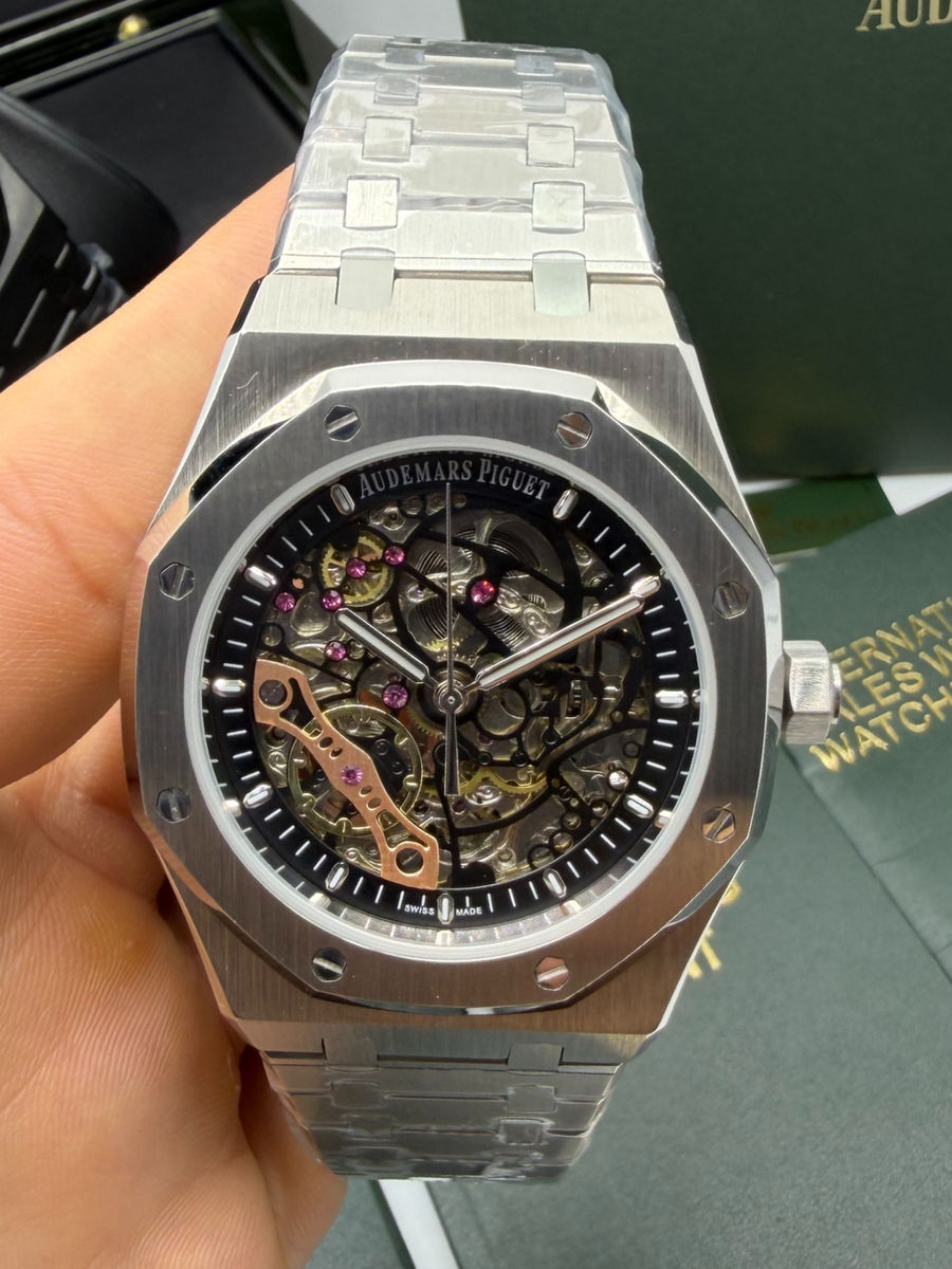 Audemars Piguet Royal Oak 41mm Esqueleto, Pulseira Aço