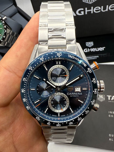 TAG Heuer Carrera Aço Calibre S, Chronograph, 44 mm