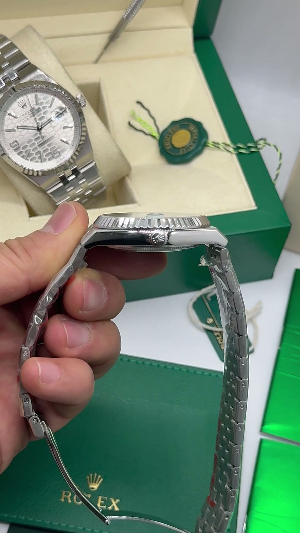 Thumbnail: Rolex Oyster Perpetual Land‑Dweller 40mm Aço, Mostrador Azul Glacial