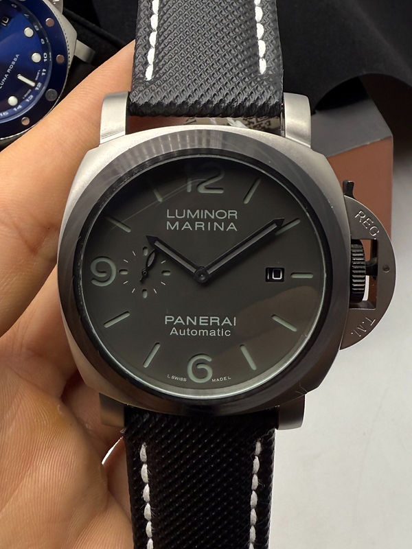 Panerai Luminor Marina 44mm Aço Mostrador Grafite Pulseira Nylon