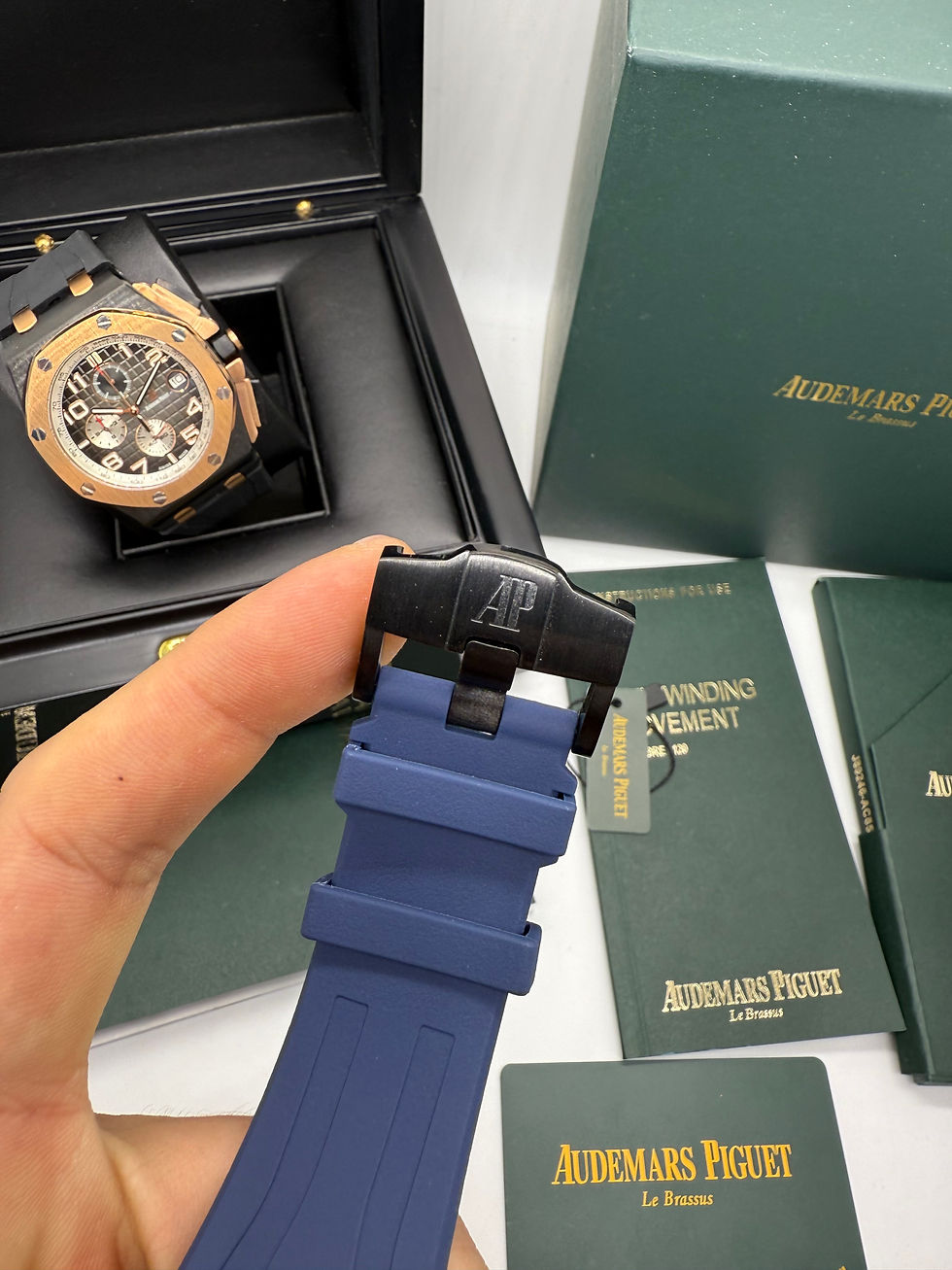 Thumbnail: Audemars Piguet Royal Oak Offshore 44mm Mostrador Azul Bezel Aço
