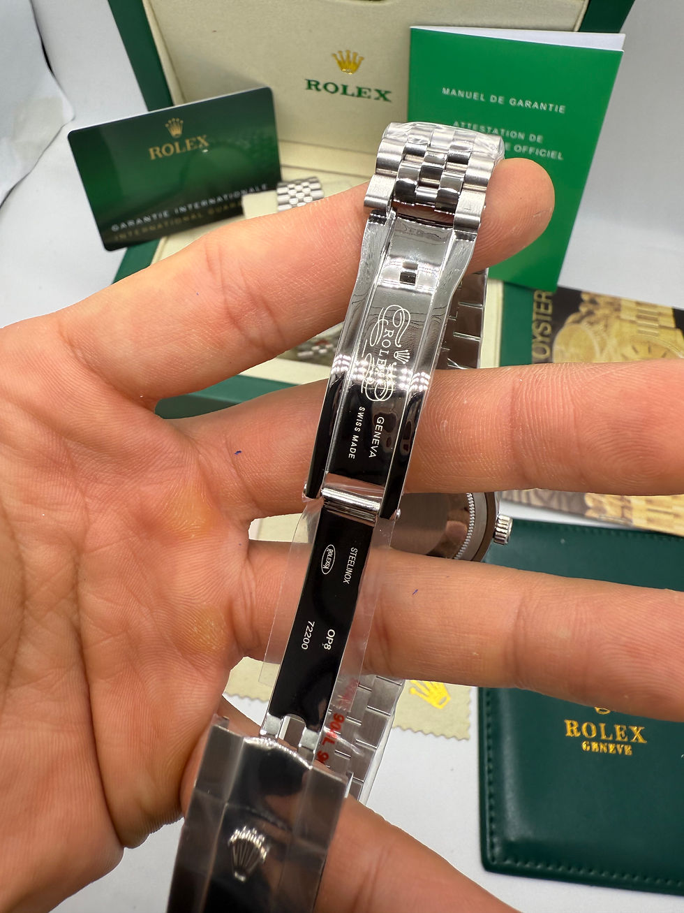 Miniatura: Rolex Date-Just 41mm/36mm, Aço Mostrador Azul Luneta Canelada