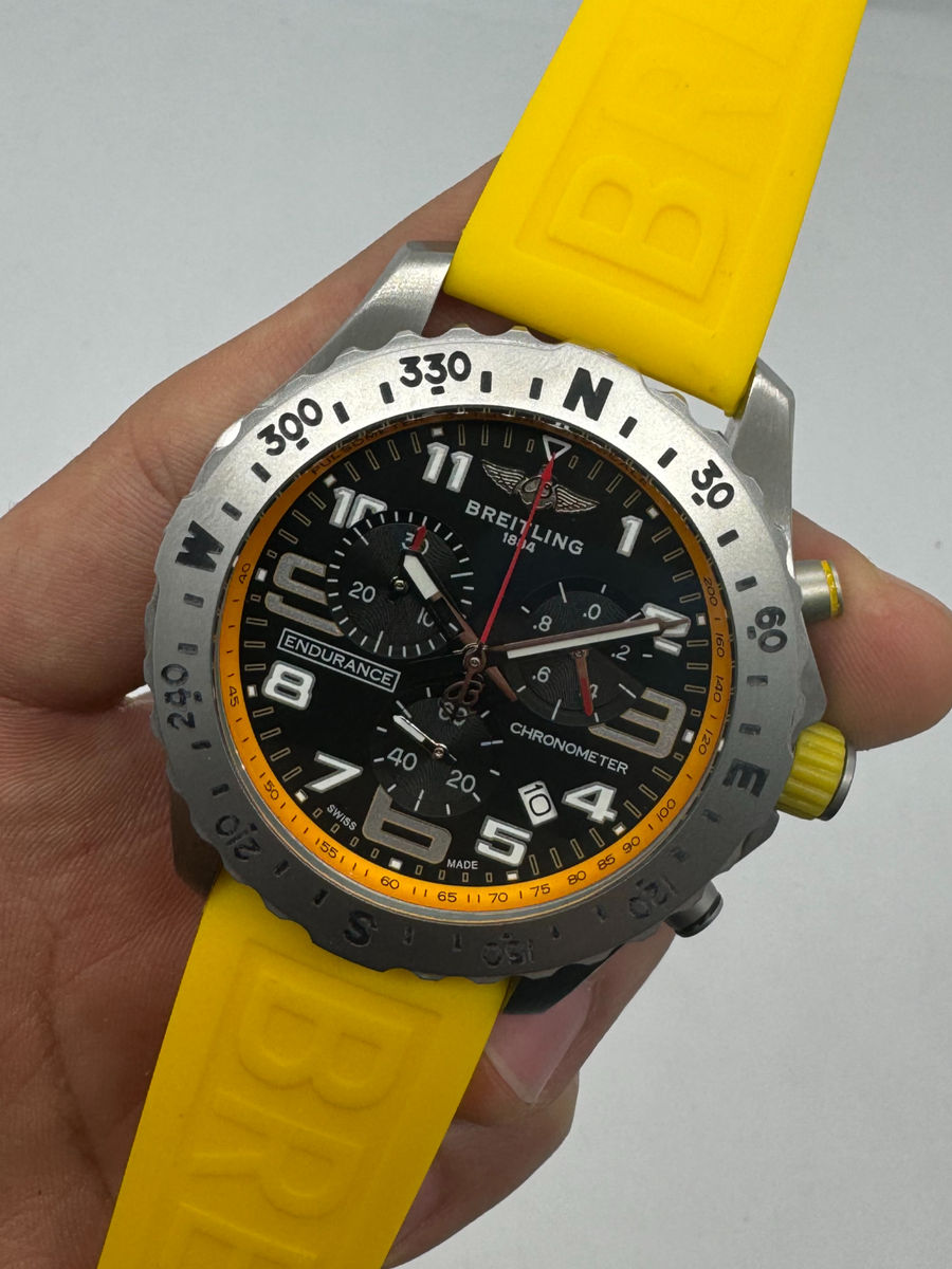 Breitling ENDURANCE PRO Aço 44mm Pulseira Borracha