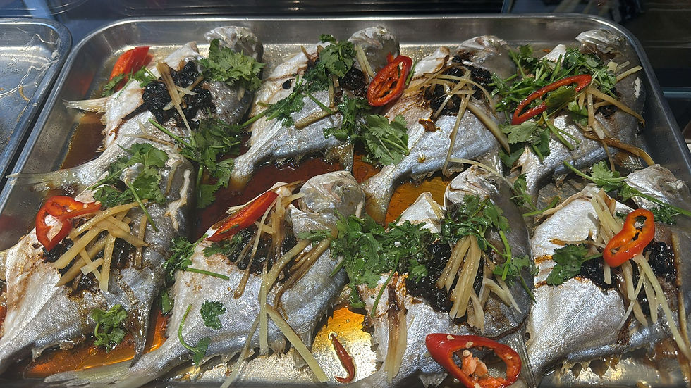 蝦醬蒸黃花魚 image