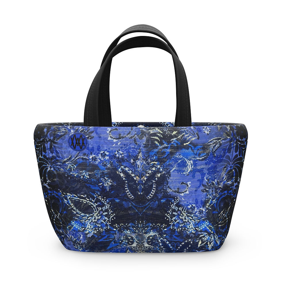 Denim Butterfly Lunch Bag