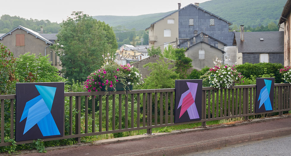 Installation "Les cocottes" à Vabre
